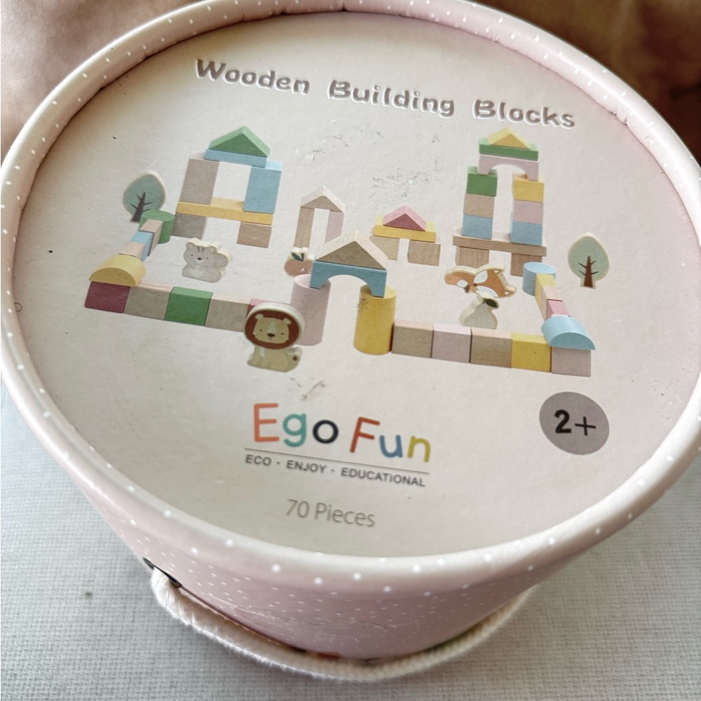 Wooden Building  Blocks Ego Fun